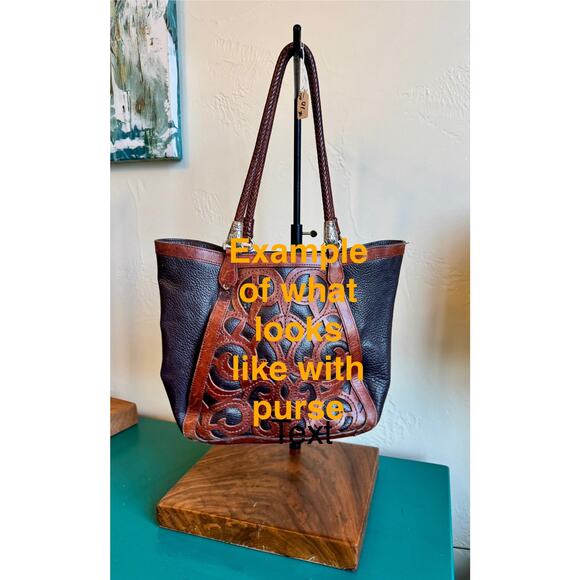 “F” Custom Steel & Wood Retail Display Stand Worm Caves– Adjustable Height - Picture 5 of 6